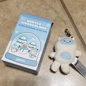 Smoko Winter Wonderland Frosty Hank Yeti 3 Inch Keychain Bag Charm Plush